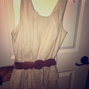 Southern Belle Khaki Casual Dress